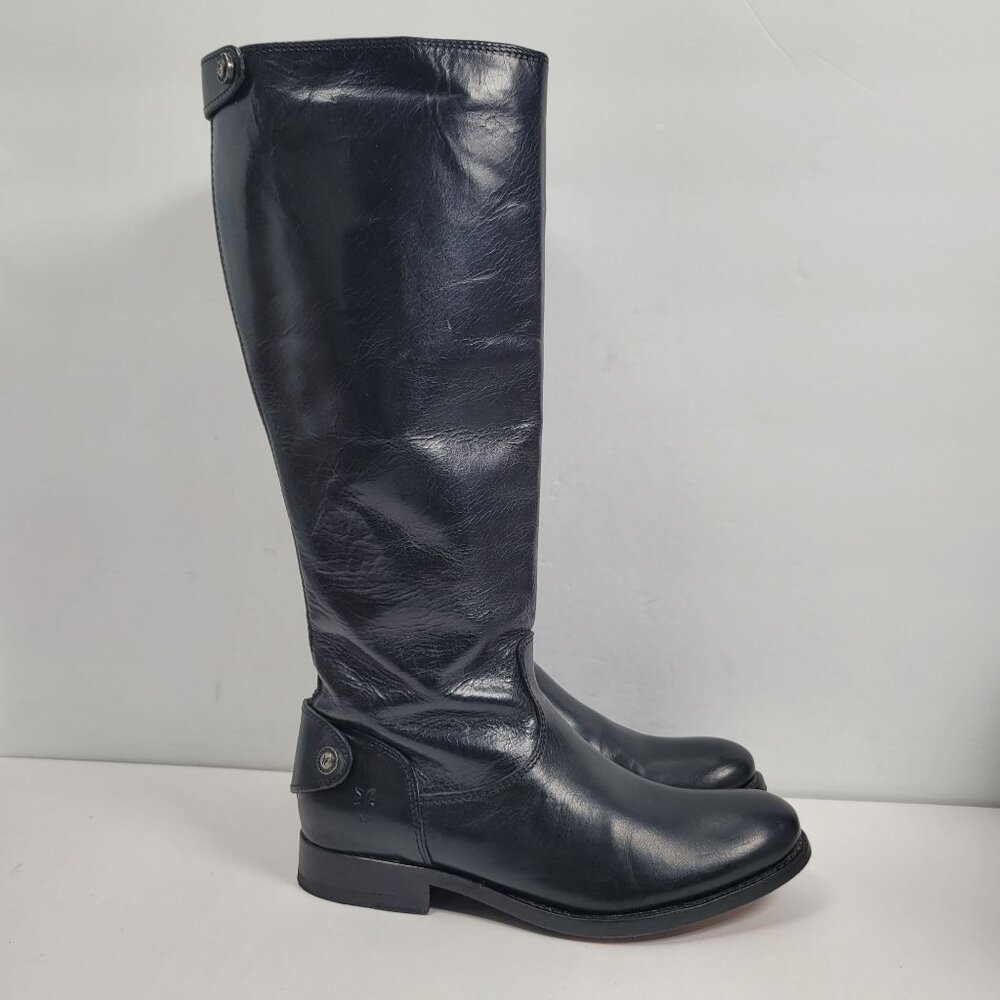Frye Melissa women's Black Button Back Zipper Boots 3476431 US Size 5.5B